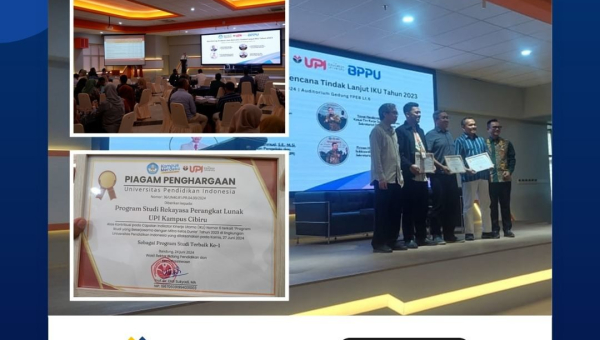 Penghargaan untuk RPL UPI: Program Studi Terbaik ke-1